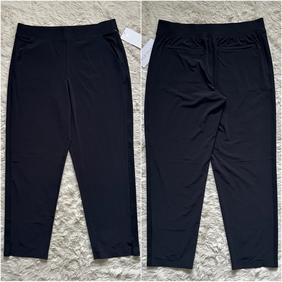 Athleta Pants Brooklyn Mid Rise Ankle Pant Wrinkle-Resistant Black Sz 12 NWT New - Picture 4 of 11